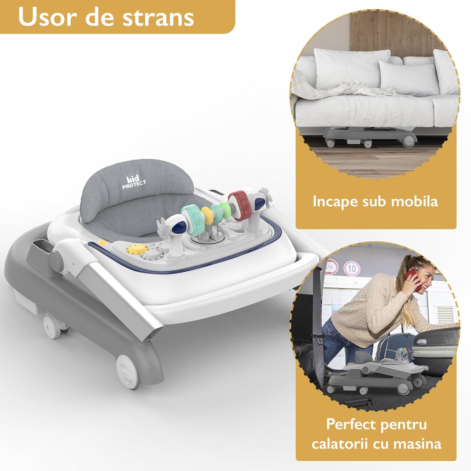 Premergator Copii 2 in 1 Reglabil 6 Trepte KidProtect Little Helper Premergator Copii 2 in 1 Reglabil 6 Trepte KidProtect Little Helper